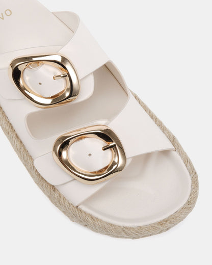 Novo Shoes | ROMILLY WHITE FLATFORM