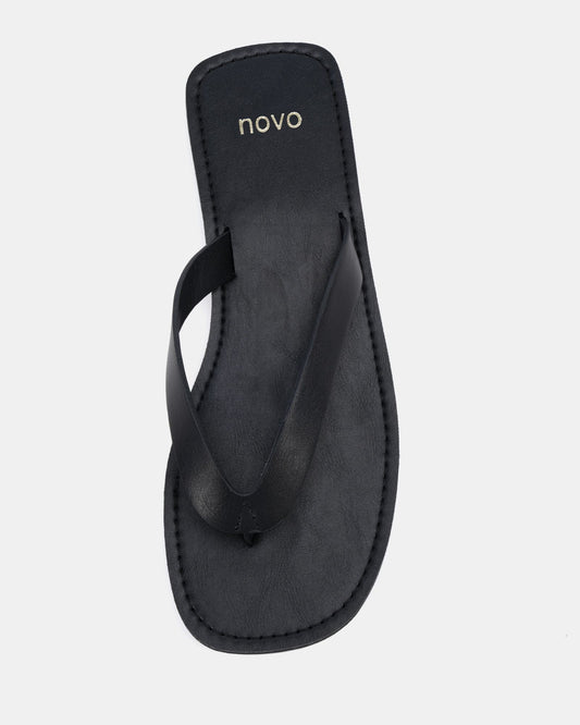 Novo Shoes | SHIA BLACK SANDALS