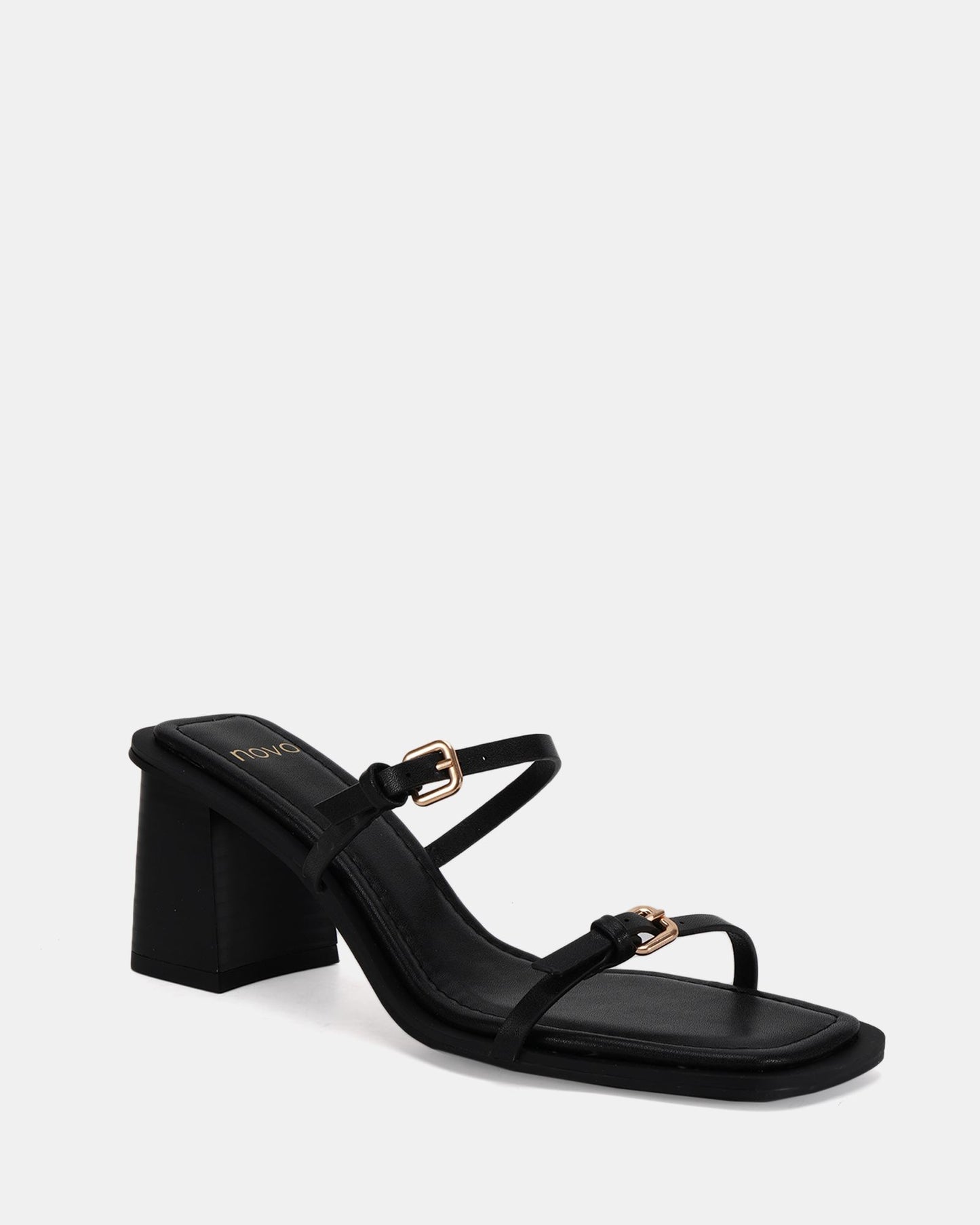 Novo Shoes| MARQUES BLACK MULES