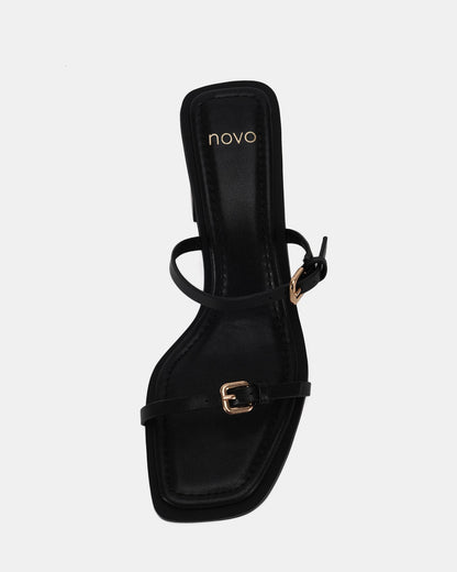 Novo Shoes| MARQUES BLACK MULES