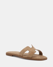 Novo Shoes| SACHIE BISCOFF SUEDE FLAT SANDALS