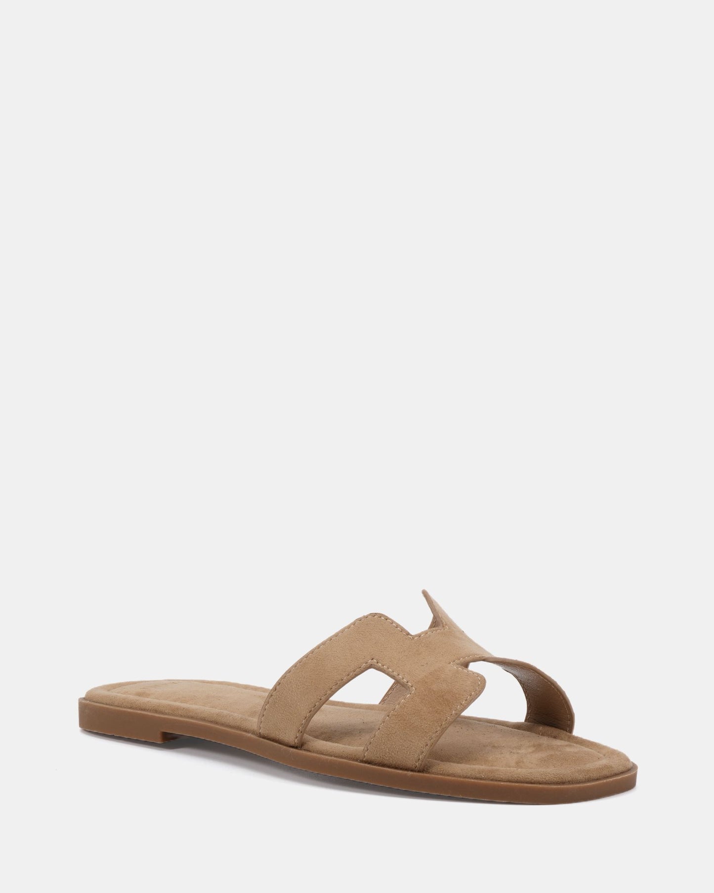 Novo Shoes| SACHIE BISCOFF SUEDE FLAT SANDALS