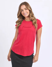 Signature Tee-Crimson