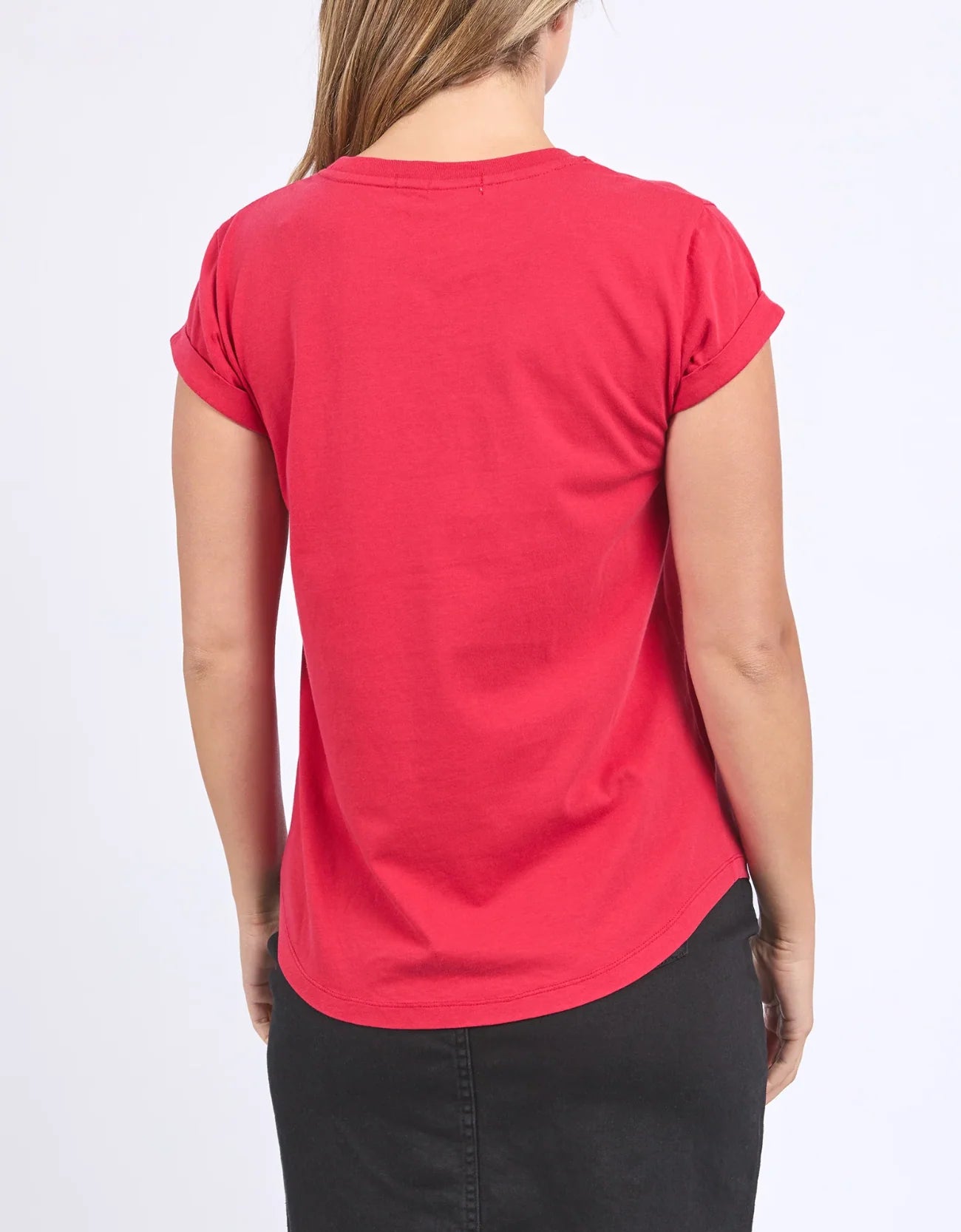 Signature Tee-Crimson