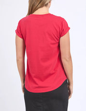 Signature Tee-Crimson