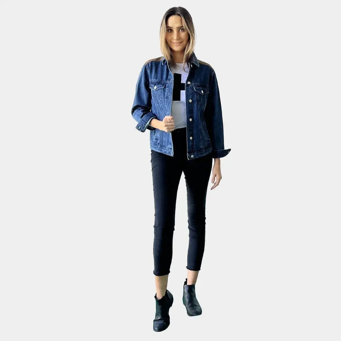 Denim & chocolate jacket