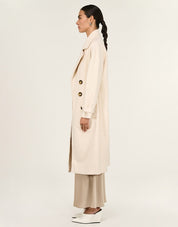 Staple The Label | Haven Boucle Coat- Cream