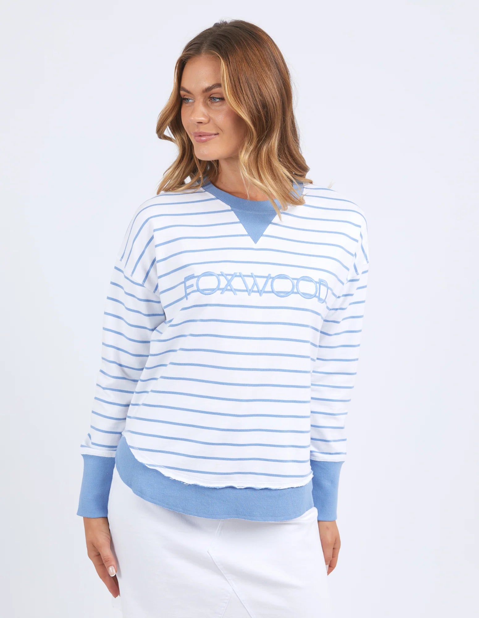 Simplified Crew Stripe Blue