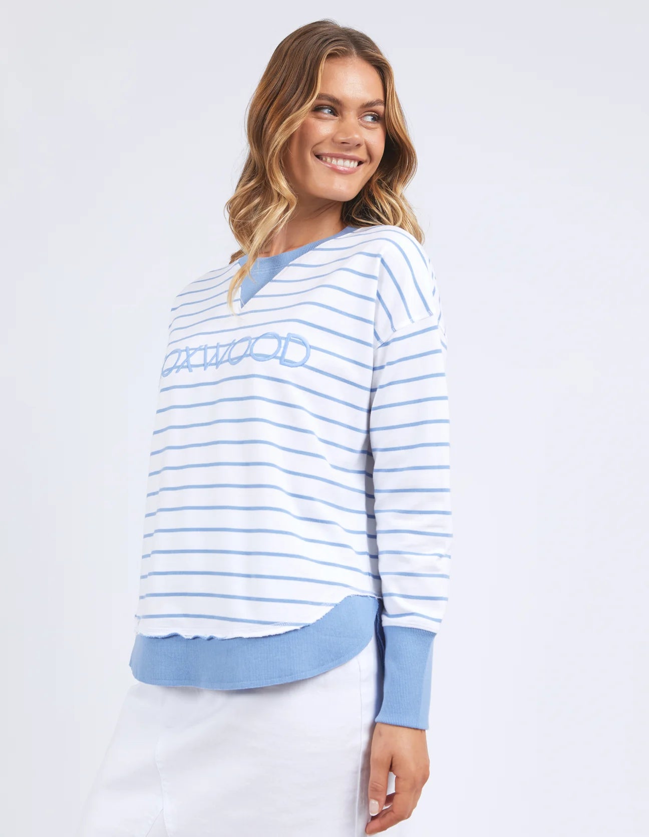 Simplified Crew Stripe Blue