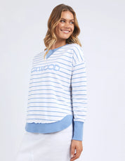 Simplified Crew Stripe Blue