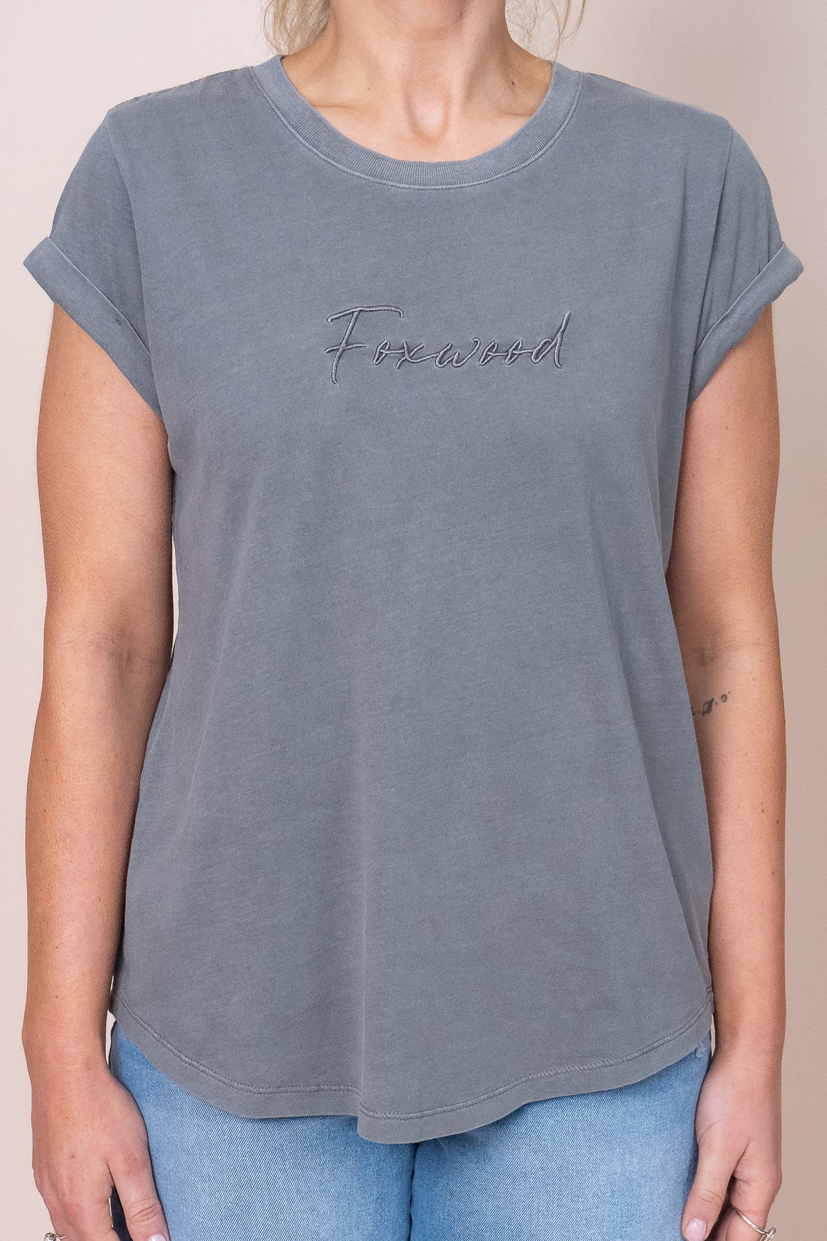 Signature Tee in Charcoal