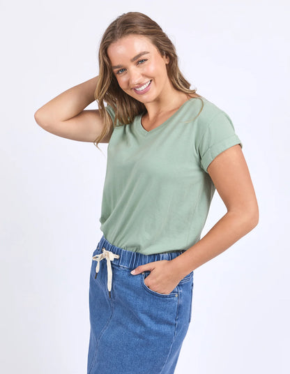 Foxwood|Manly Vee Tee Iceberg Green