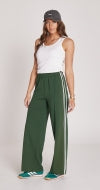 NOAH WIDE PANT - GREEN STRIPE
