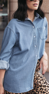 MAGGIE SHIRT - PINSTRIPE