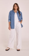 MAGGIE SHIRT - PINSTRIPE