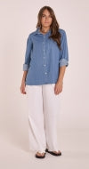 MAGGIE SHIRT - PINSTRIPE