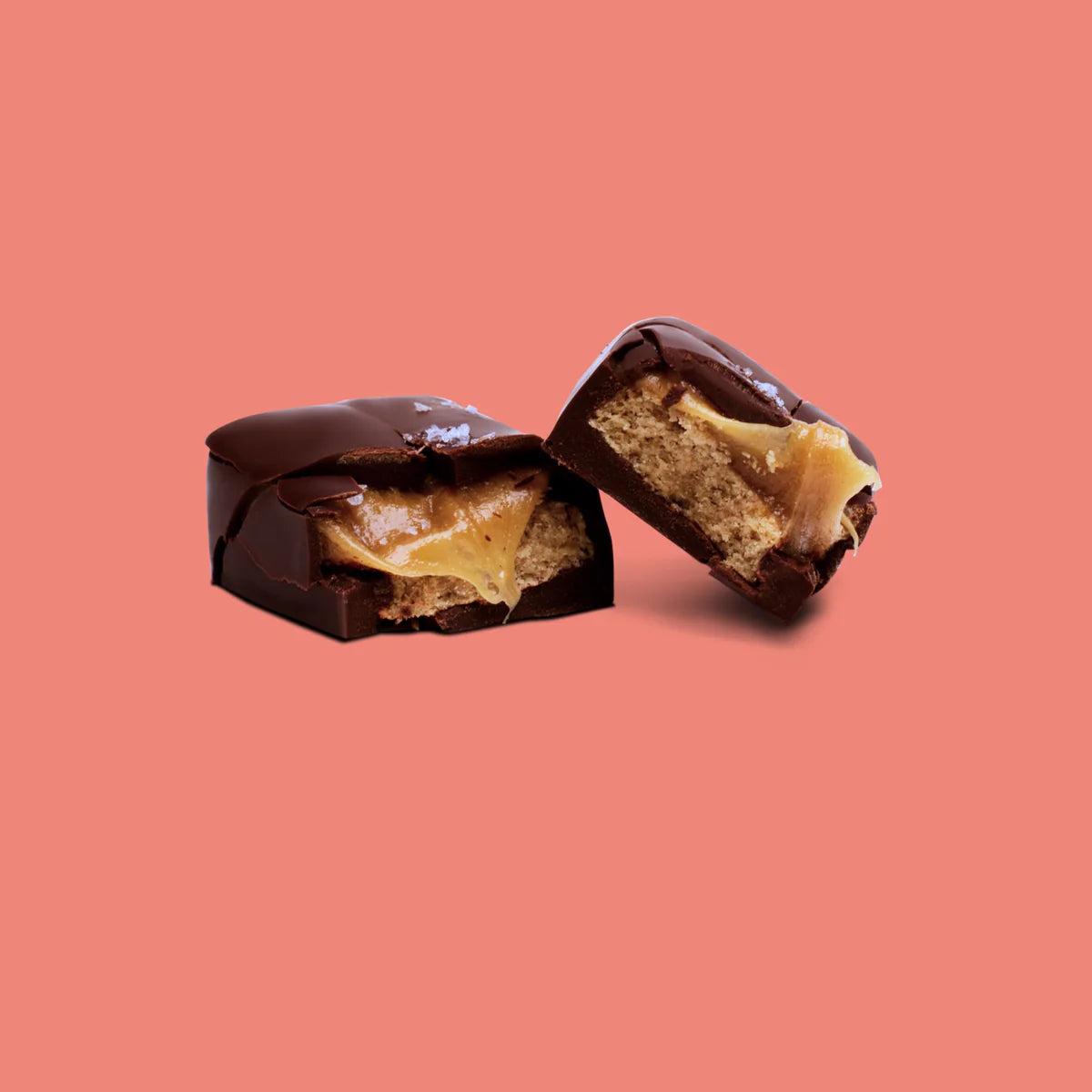 Salted caramel shortbread