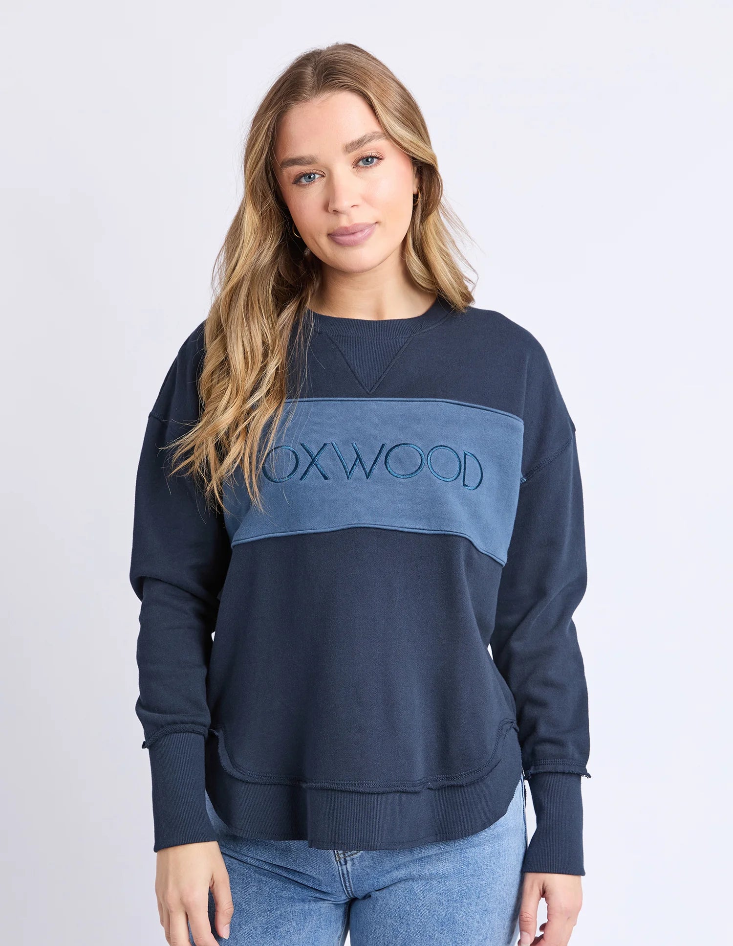 Simplified Tonal Crew Navy