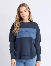 Simplified Tonal Crew Navy