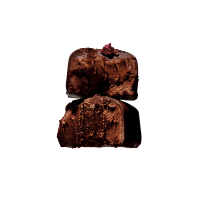 Wild rose ganache
