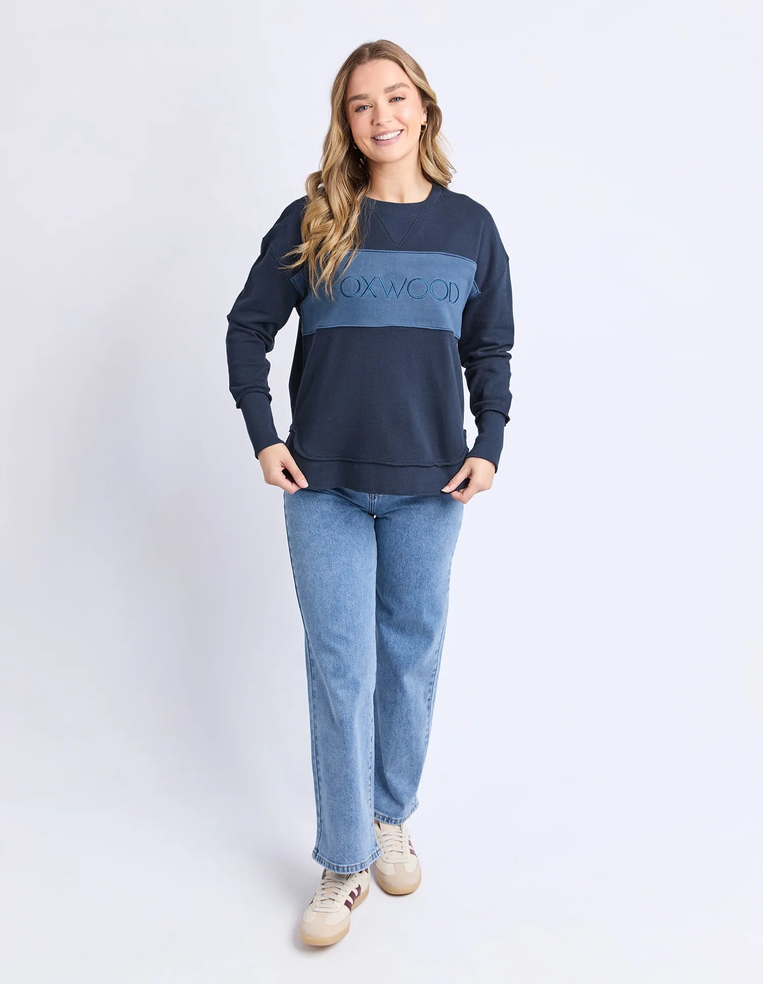 Simplified Tonal Crew Navy