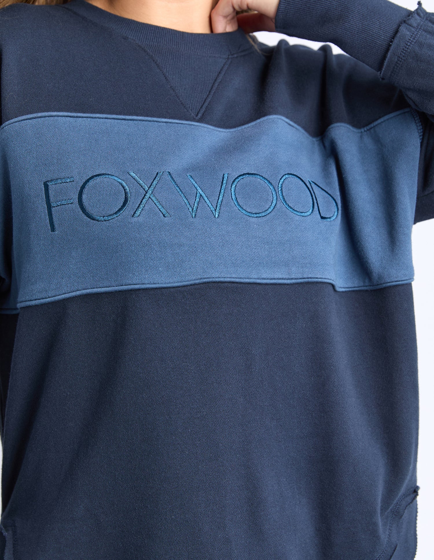 Simplified Tonal Crew Navy