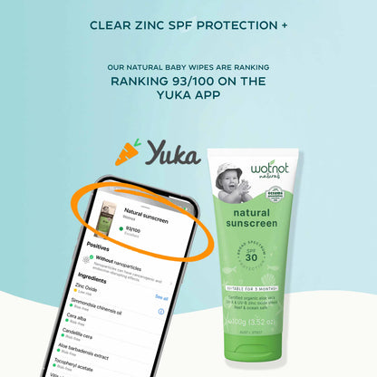 WOTNOT |30 SPF NATURAL BABY SUNSCREEN