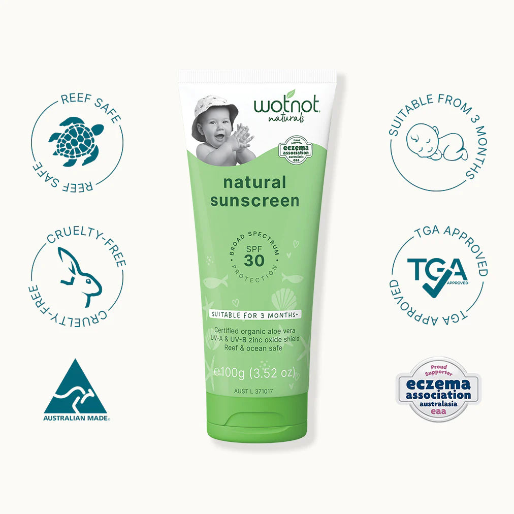 WOTNOT |30 SPF NATURAL BABY SUNSCREEN