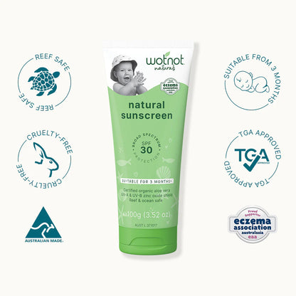 WOTNOT |30 SPF NATURAL BABY SUNSCREEN