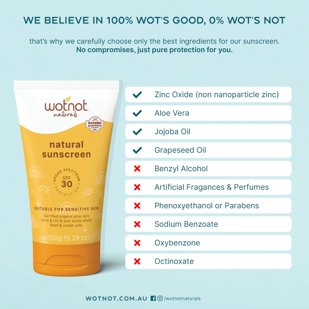 WOTNOT |30 SPF NATURAL FAMILY SUNSCREEN