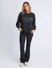Foxwood | Metallic Interval Long Sleeve Tee Silver