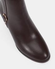 DOUR ESPRESSO HEELED BOOTS