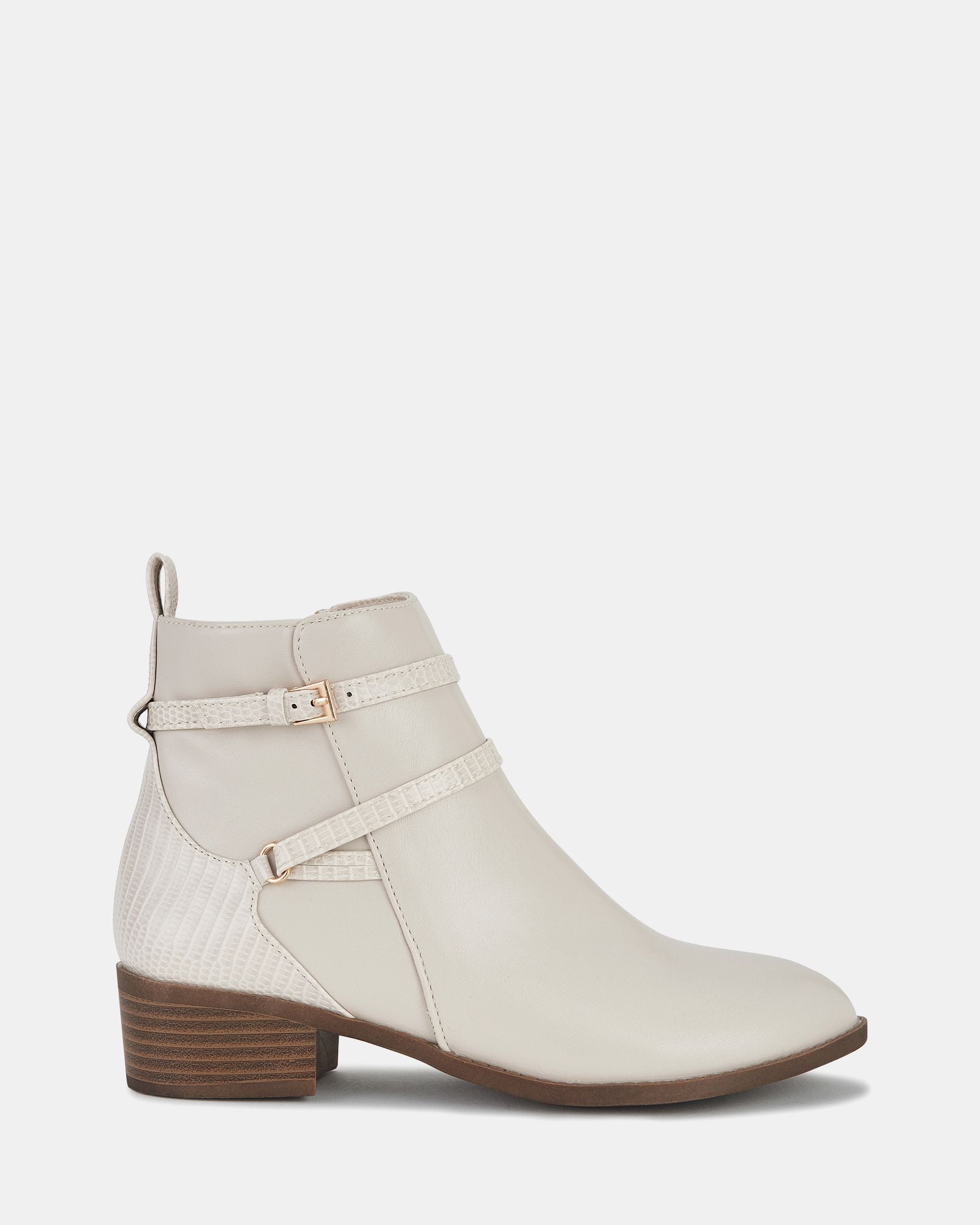 DIGBY CREAM ANKLE BOOTS