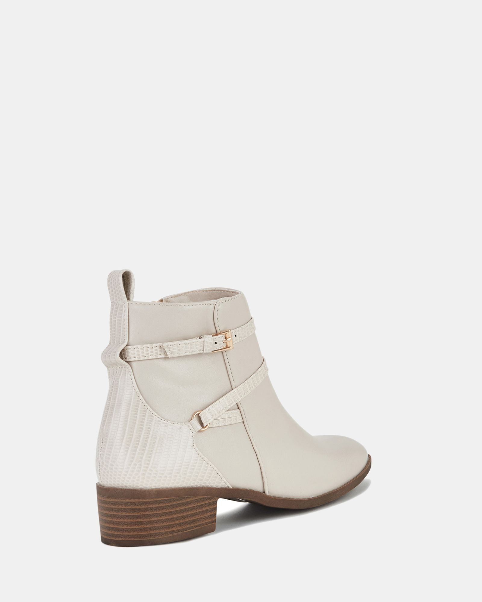 DIGBY CREAM ANKLE BOOTS