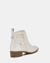 DIGBY CREAM ANKLE BOOTS