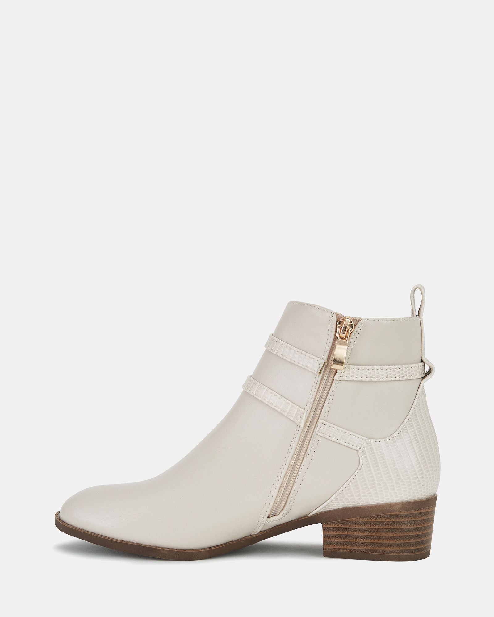 DIGBY CREAM ANKLE BOOTS