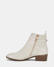 DIGBY CREAM ANKLE BOOTS