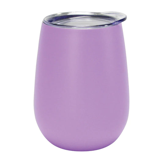 Wine Tumbler - Double Walled - Stainless Steel- purple gelato