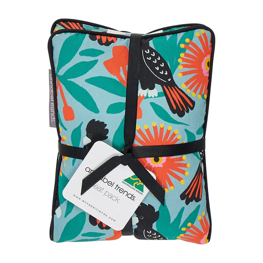 Heat Pillow - Cotton - Black Cockatoos