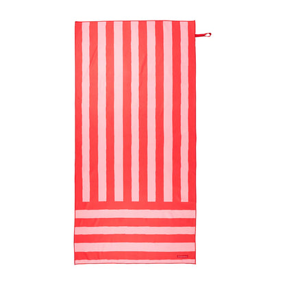 Sand Free Towel - Red Stripe 160cm x 80cm
