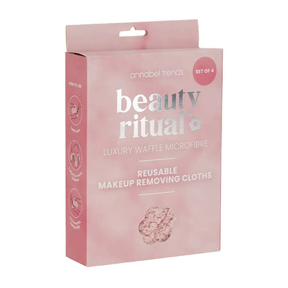 Beauty Ritual - Luxury Waffle Makeup Removing Cloths 4pc