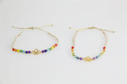 Chakra Lotus Charm Bracelet