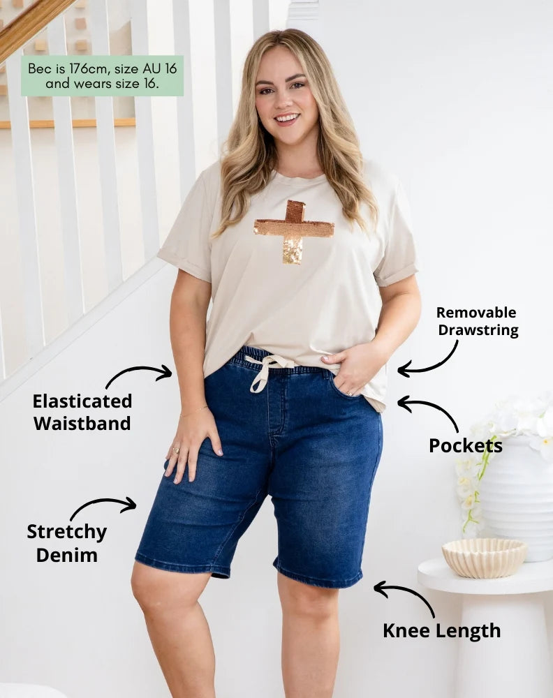 BERMUDA SHORTS - DENIM