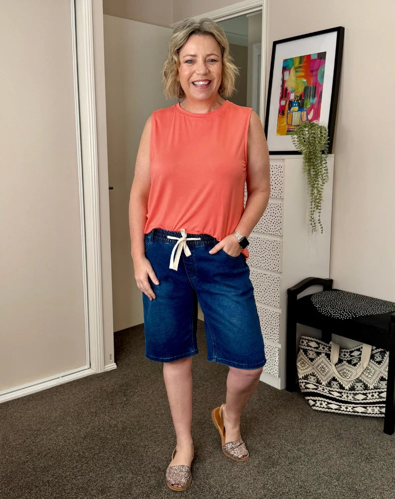 BERMUDA SHORTS - DENIM