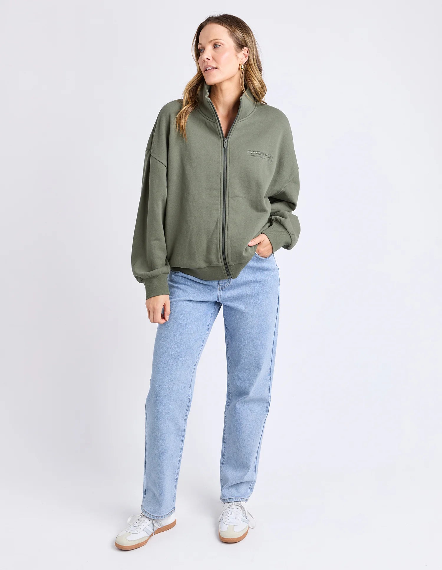 Foxwood | Ember Zip Thru Khaki