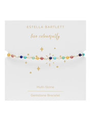 Estella Bartlett Gold Tone Wellness Mixed Gemstone Amelia Bracelet