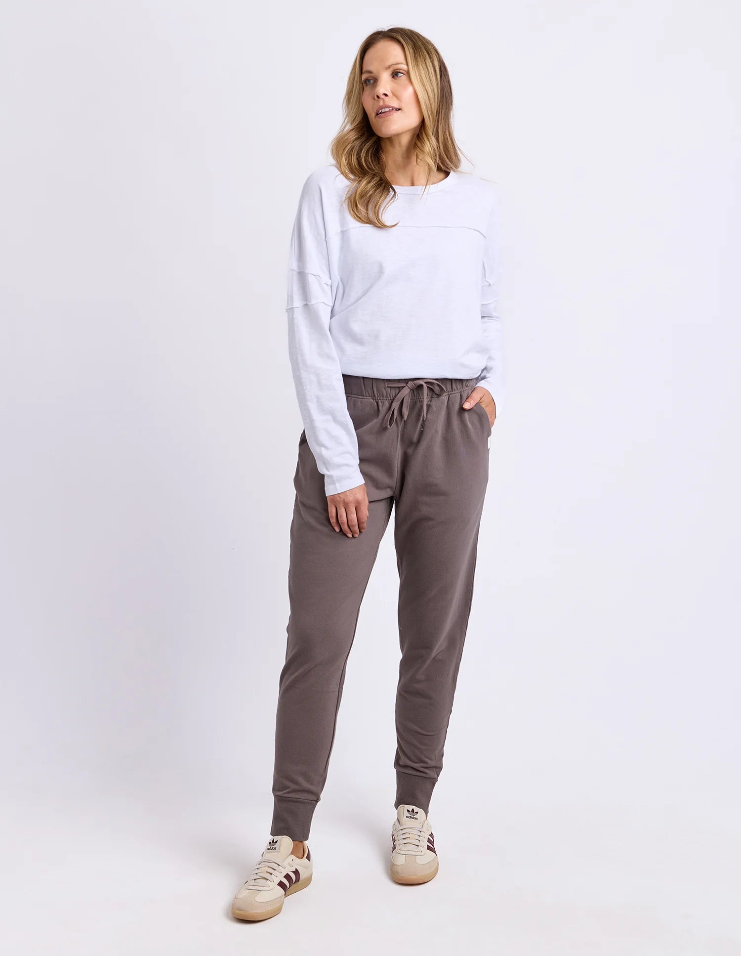 Foxwood | Lazy Days Pant Stone Grey