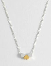 Estella Bartlett Trio Heart Necklace|Silver and Gold Plated
Packaging Message: Love