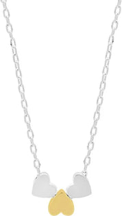 Estella Bartlett Trio Heart Necklace|Silver and Gold Plated
Packaging Message: Love