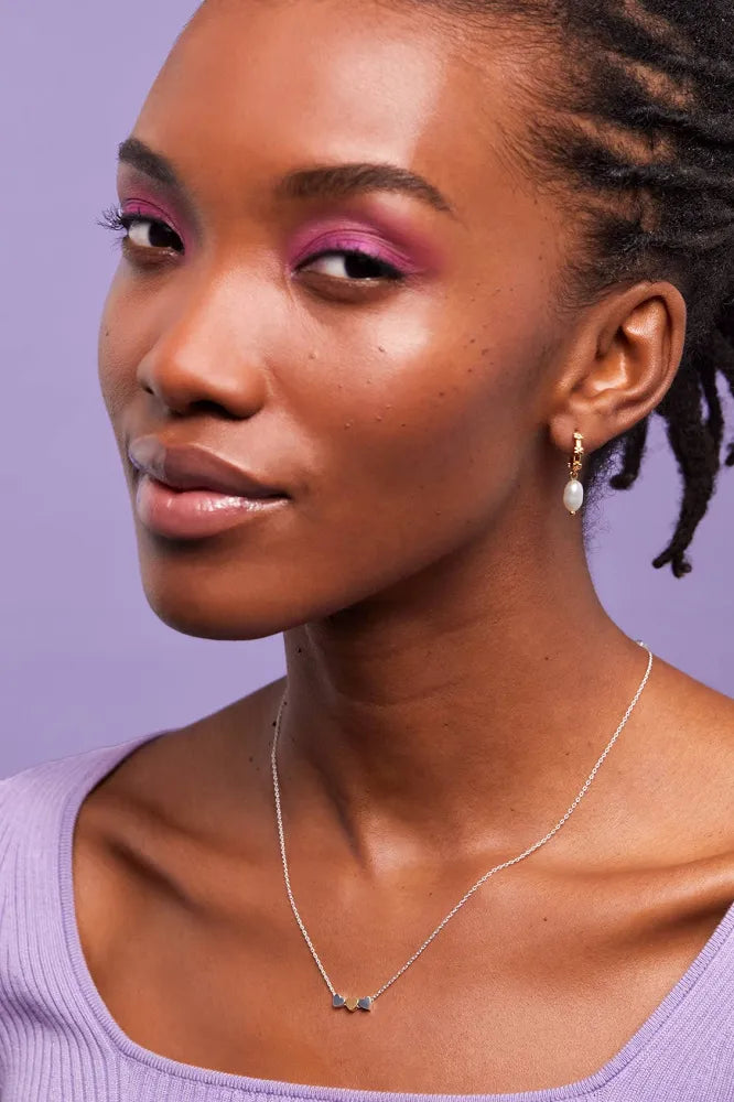 Estella Bartlett Trio Heart Necklace|Silver and Gold Plated
Packaging Message: Love